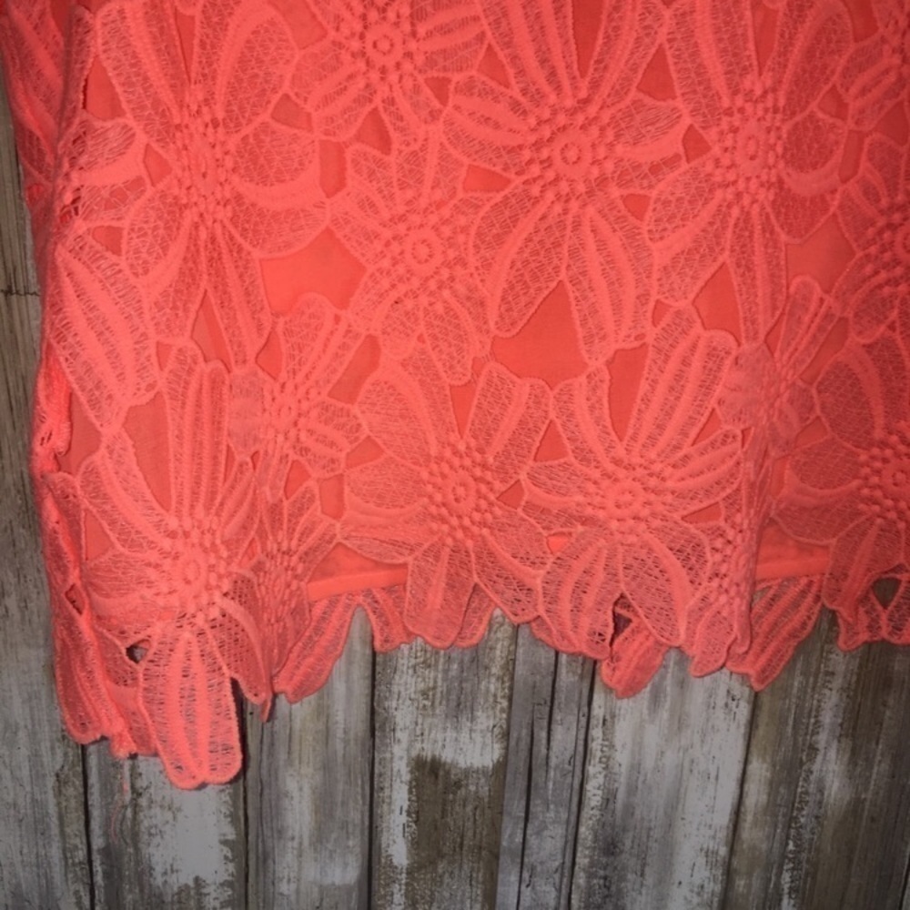 Double Zero Neon Pink Crop Top - Picture 3 of 5